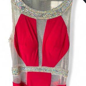 Elegant Red Evening Gown